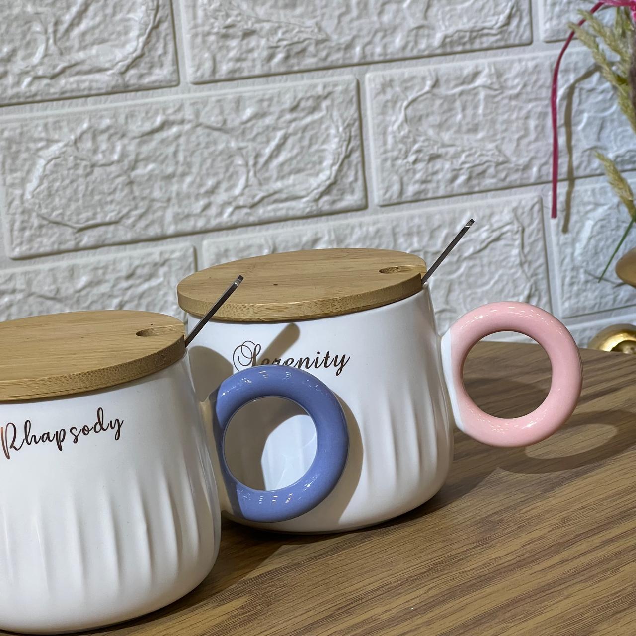 Colored Handle Mug