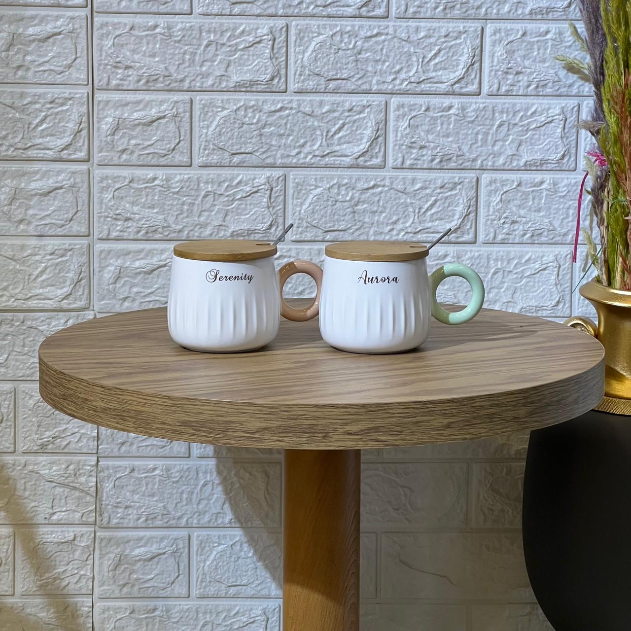 Colored Handle Mug