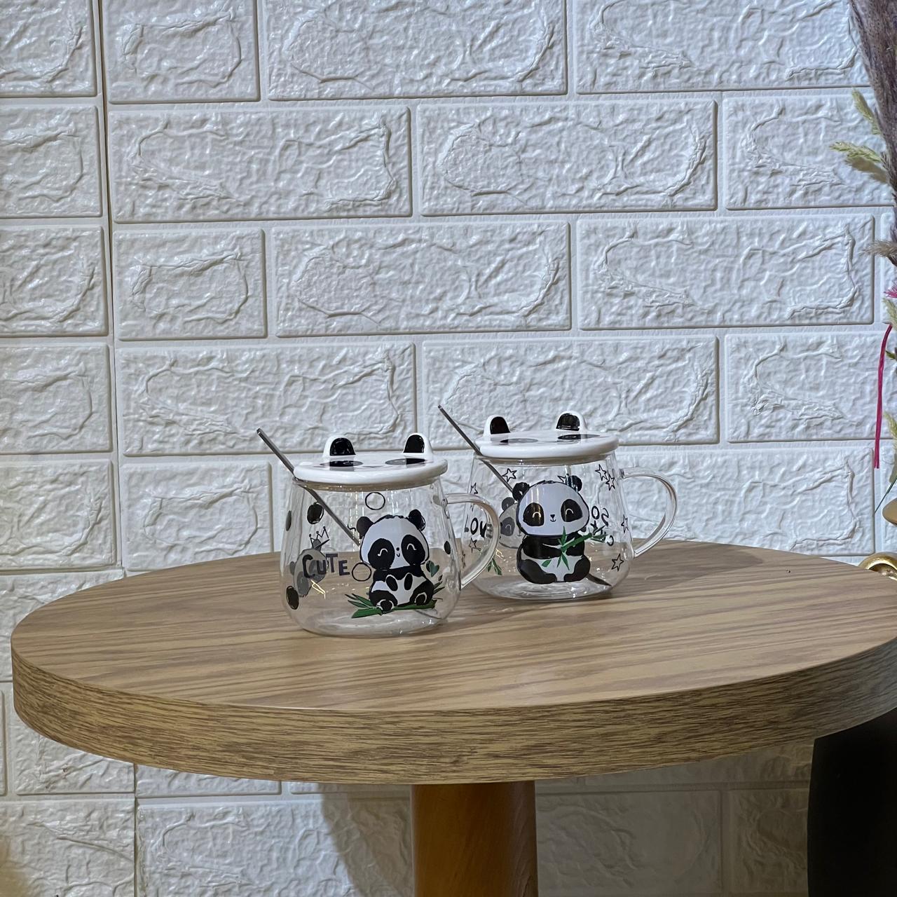 Cute Clear Panda Mug
