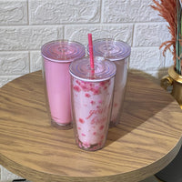 Pink Hard Plastic Cup