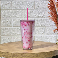 Pink Hard Plastic Cup