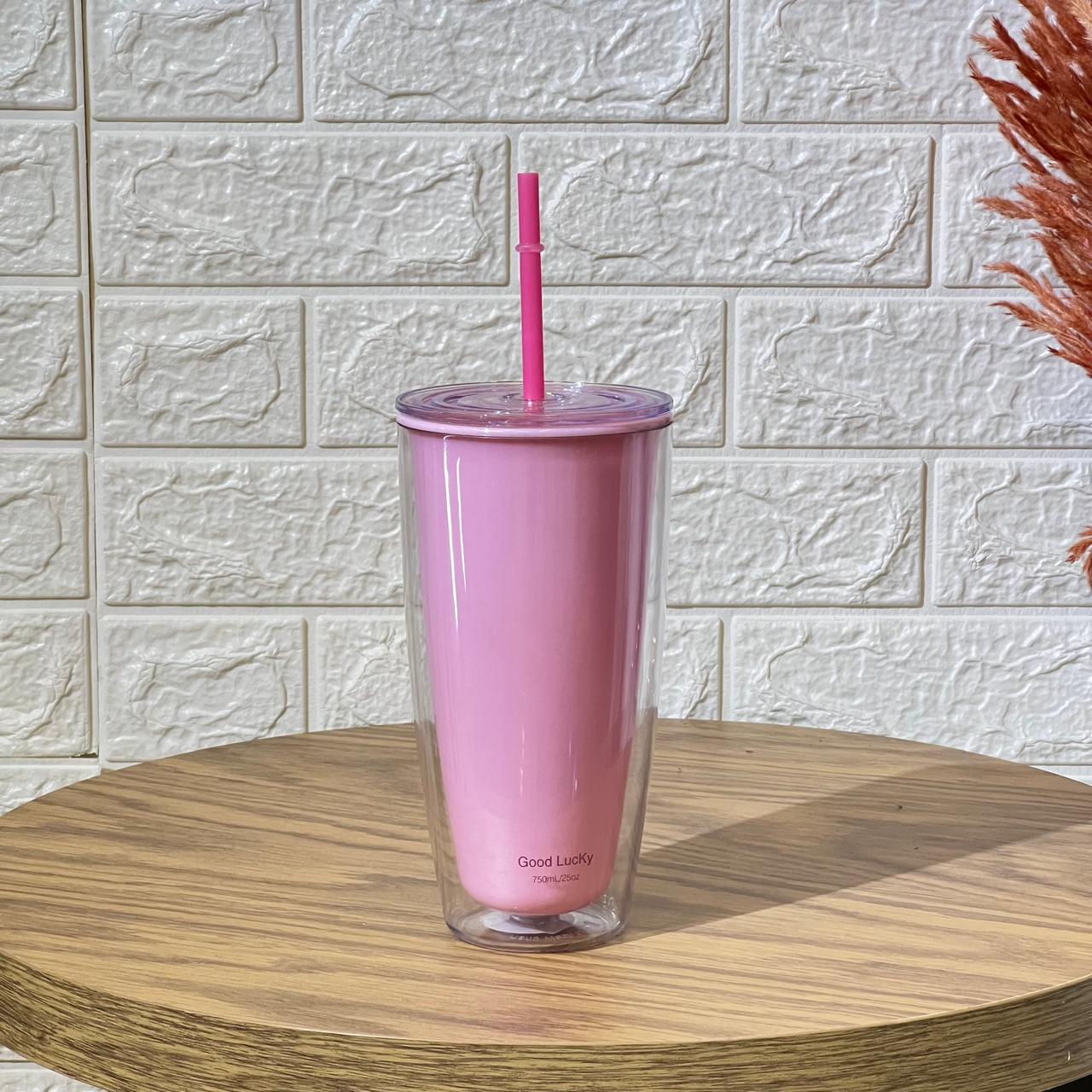 Pink Hard Plastic Cup