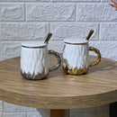Chrome Base Ceramic Mug