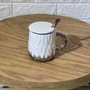Chrome Base Ceramic Mug