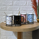 Marble Look Two Mug Set