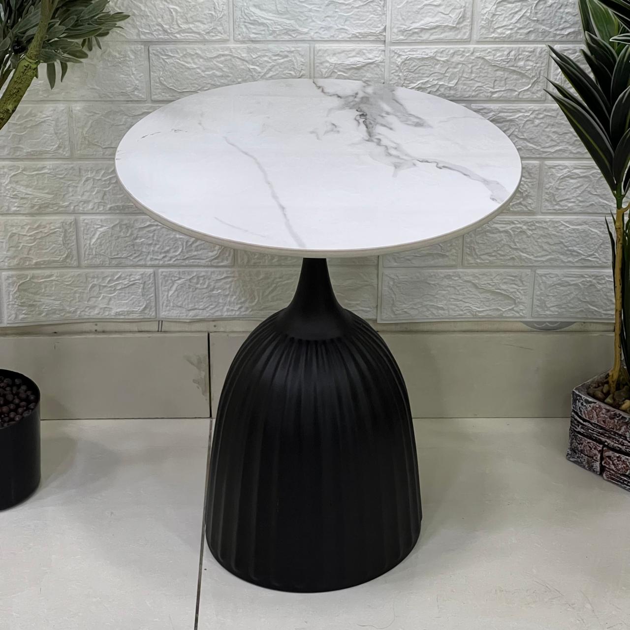 Sleek Marble Look Top Table