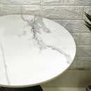 Sleek Marble Look Top Table