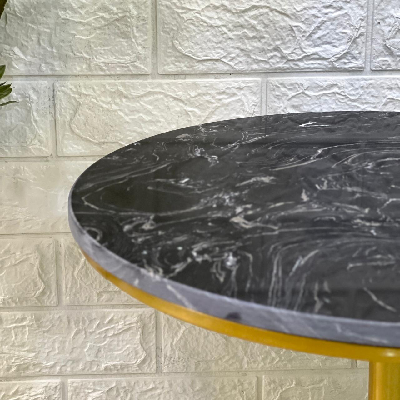 Modern Black Marble Top Table