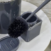 Gloss Grey 5 - Piece Bathroom Set