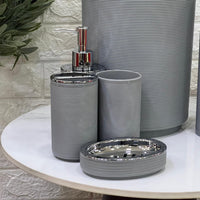 Striped 6 - Piece Bathroom Set