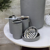 Striped 6 - Piece Bathroom Set