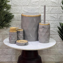 Diamond Bamboo 5 - Piece Bathroom Set