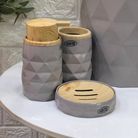 Diamond Bamboo 5 - Piece Bathroom Set