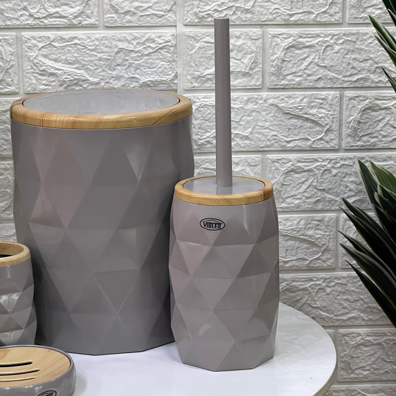 Diamond Bamboo 5 - Piece Bathroom Set