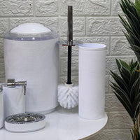 Striped 6 - Piece Bathroom Set