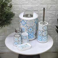 Tile Pattern 6 - Piece Bathroom Set
