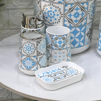 Tile Pattern 6 - Piece Bathroom Set