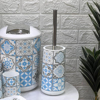 Tile Pattern 6 - Piece Bathroom Set