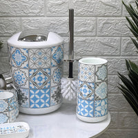 Tile Pattern 6 - Piece Bathroom Set