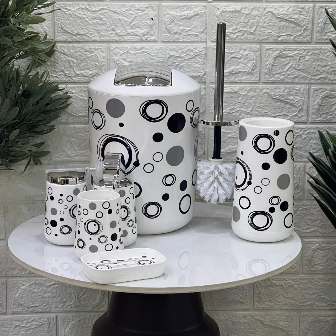 Circles 6 - Piece Bathroom Set