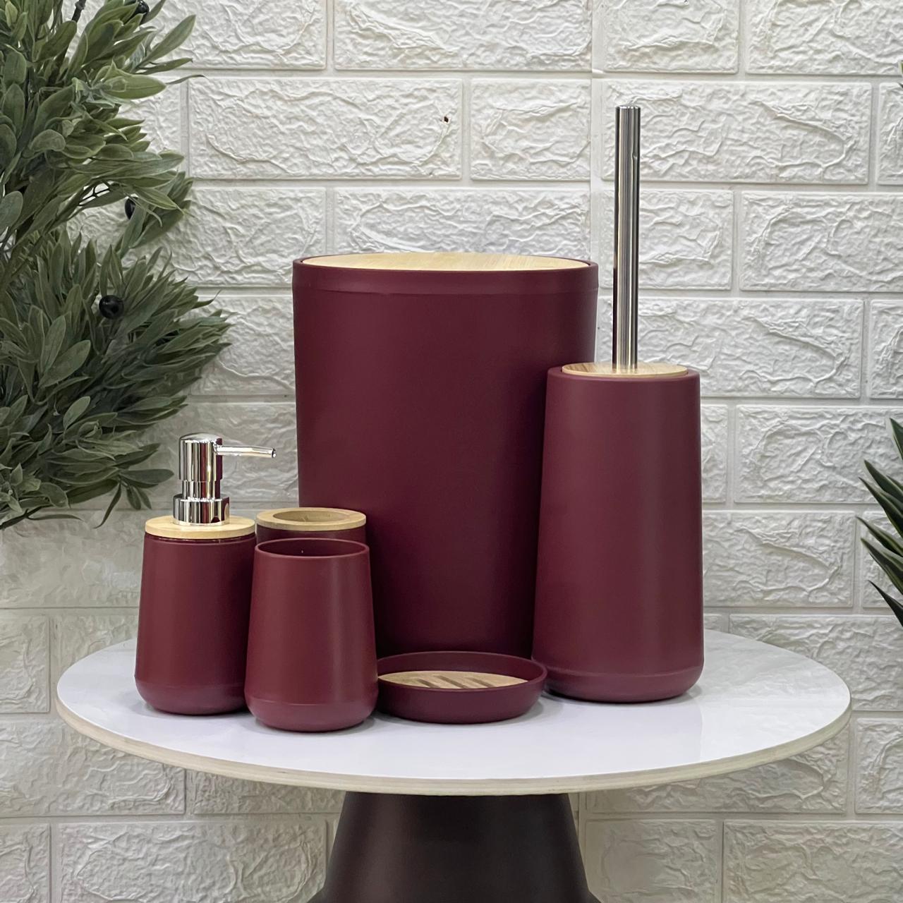 Matte Bamboo Accent 6-Piece Set