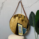 Golden Round Mirror