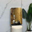 Minimal Rectangular Silver Mirror