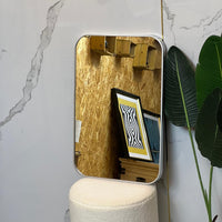 Minimal Rectangular Silver Mirror