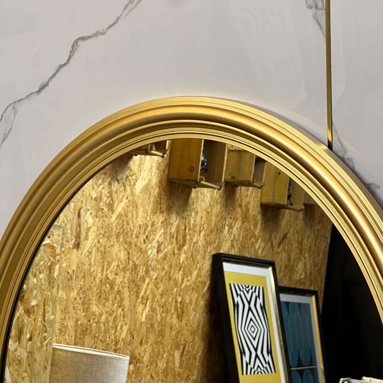 Classy Oval Golden Mirror