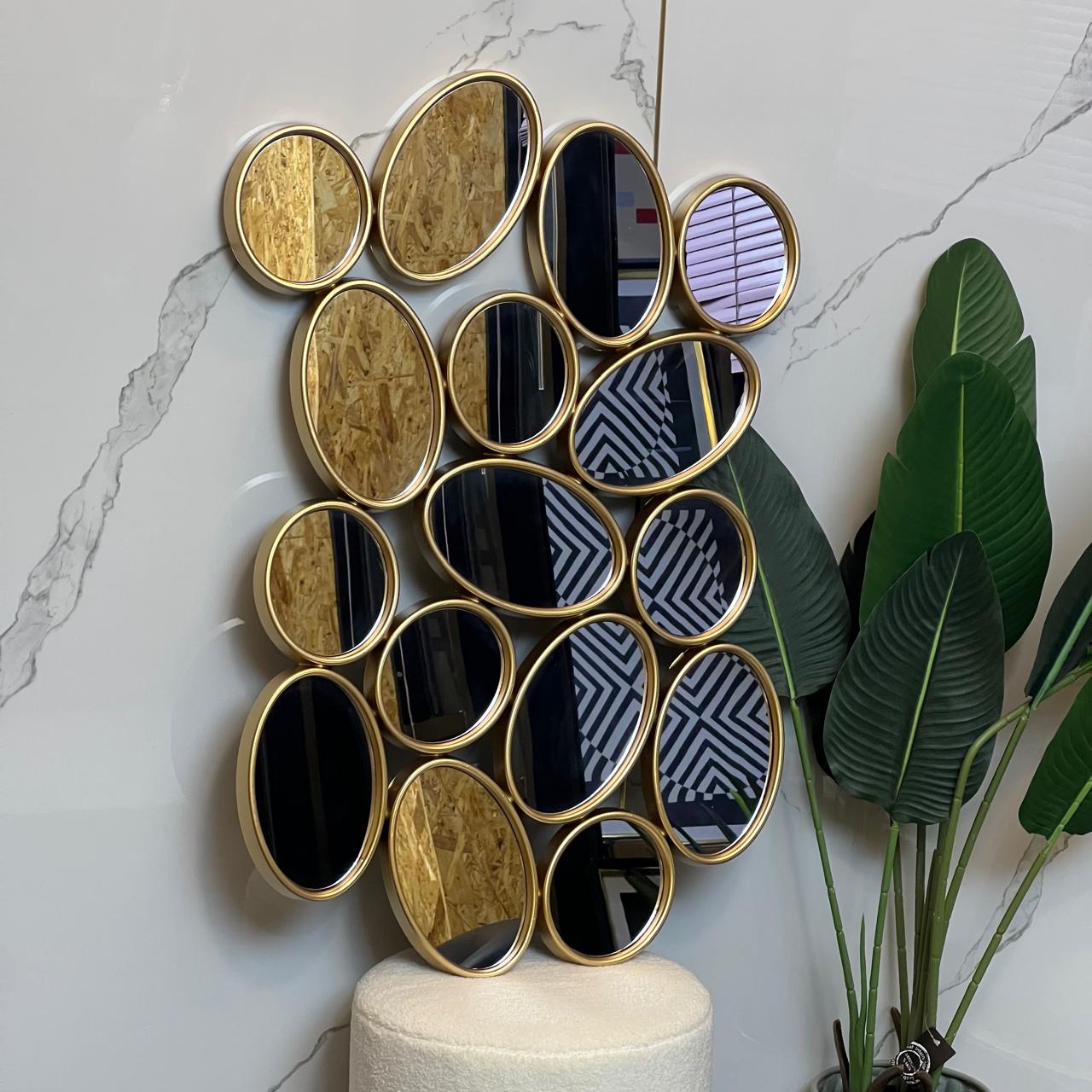 Big Pebble Golden Lux Mirror