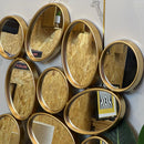 Big Pebble Golden Lux Mirror