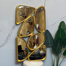 Big Beautiful Abstract Golden Mirror