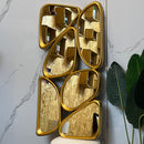 Big Beautiful Abstract Golden Mirror