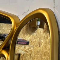Big Beautiful Abstract Golden Mirror