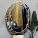 Huge Beautiful Retro Modern Golden Mirror