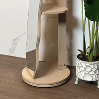Curvy Standing Mirror With Storage