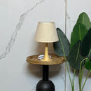 Sleek Wooden Base Lamp