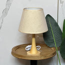 Sleek Wooden Base Lamp