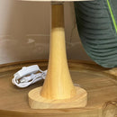 Sleek Wooden Base Lamp