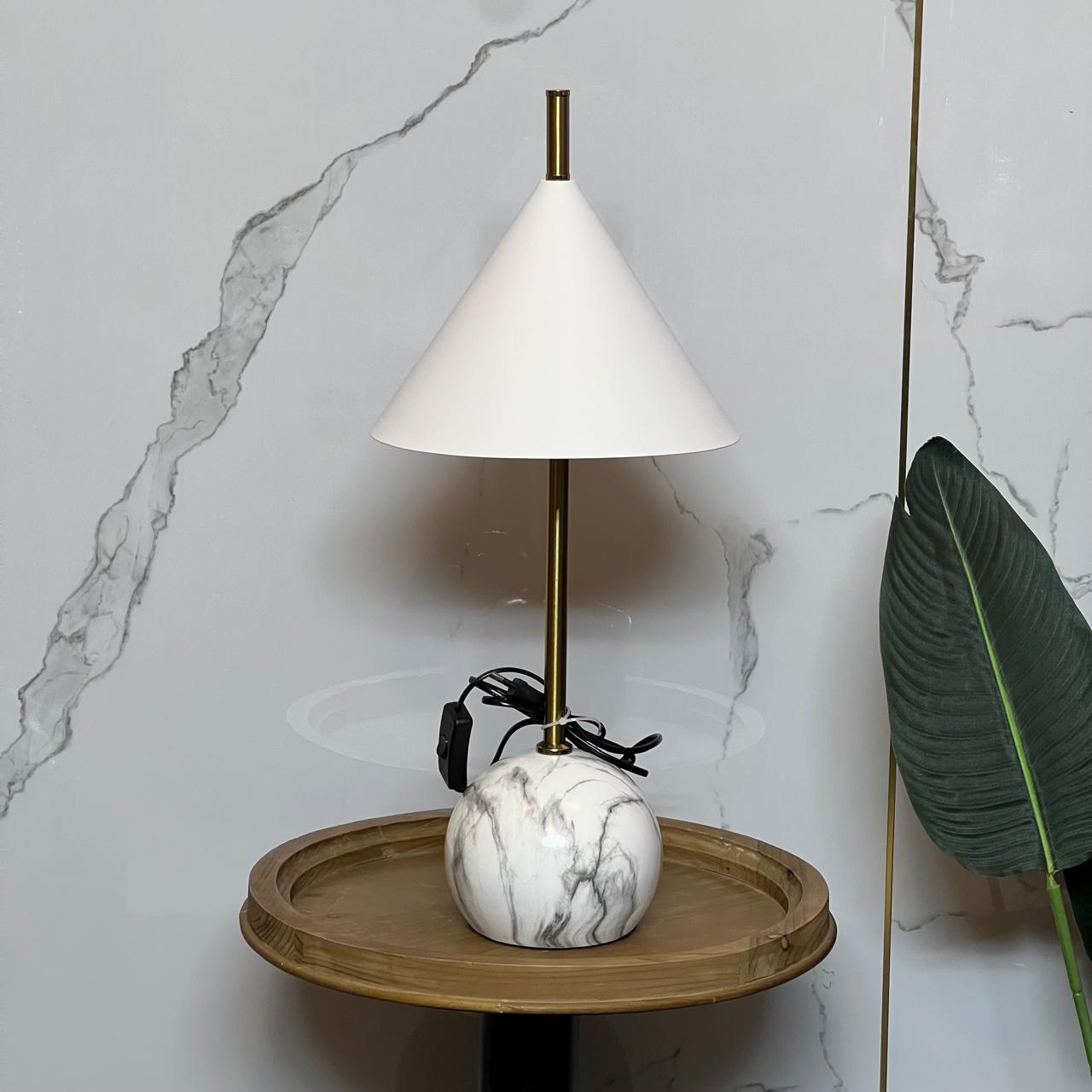 Modern Marble Look Long Lamp