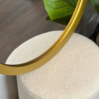 Thick Frame Round Mirror