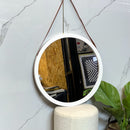Thick Frame Round Mirror