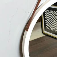 Thick Frame Round Mirror