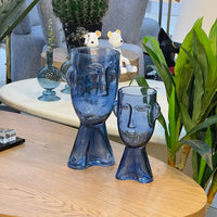 Clear Face Vase Set