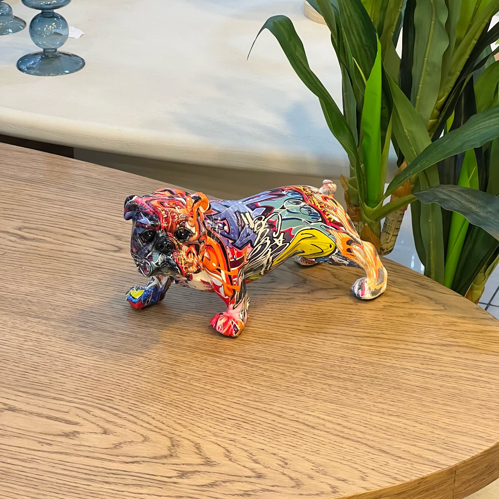 Mini Bulldog Pop Art Deco