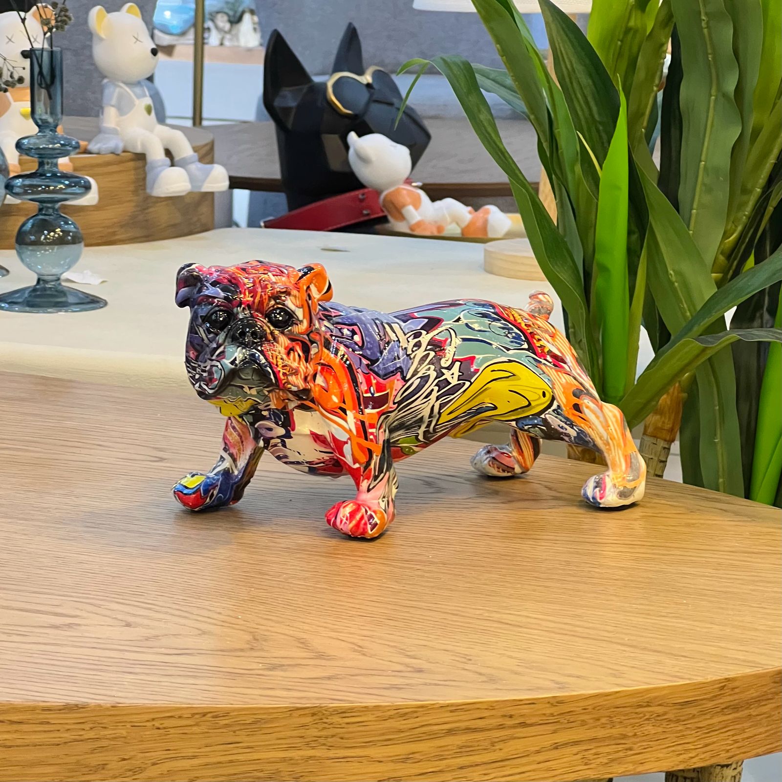 Mini Bulldog Pop Art Deco