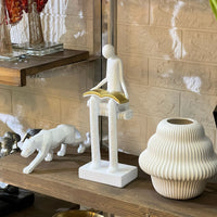 Book Reading Figurine