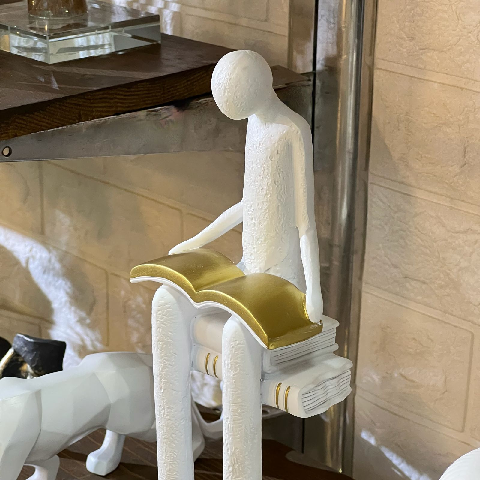 Book Reading Figurine