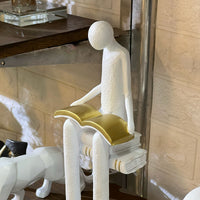 Book Reading Figurine