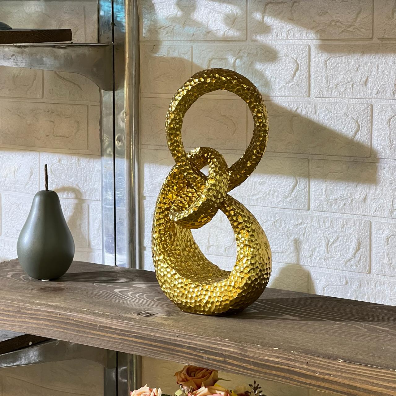 Abstract Golden Sculpture